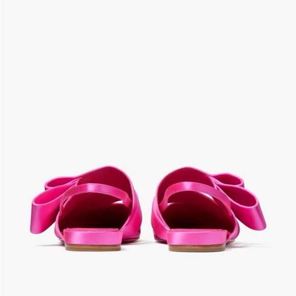♠️Kate Spade Bianca Satin Flats, Vivid Snapdragon Pink NIB - Picture 4 of 9